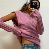 Miles Apart Vest Pink