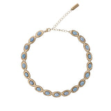 I gave you my heart Blue Gold Necklace