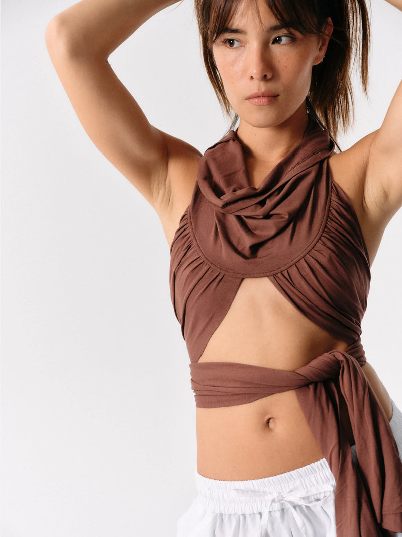 Isabela Brown Top