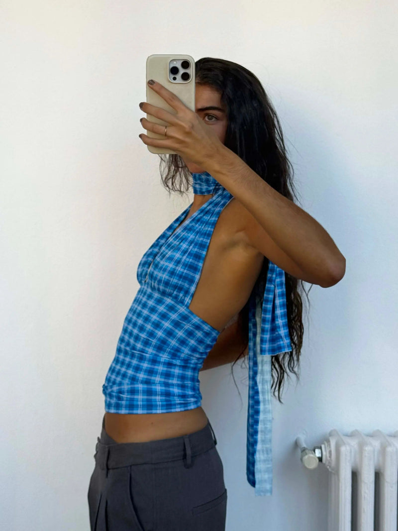 Isabela Indigo Top