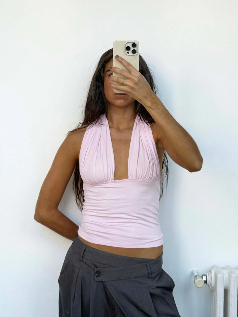 Isabela Pink Top
