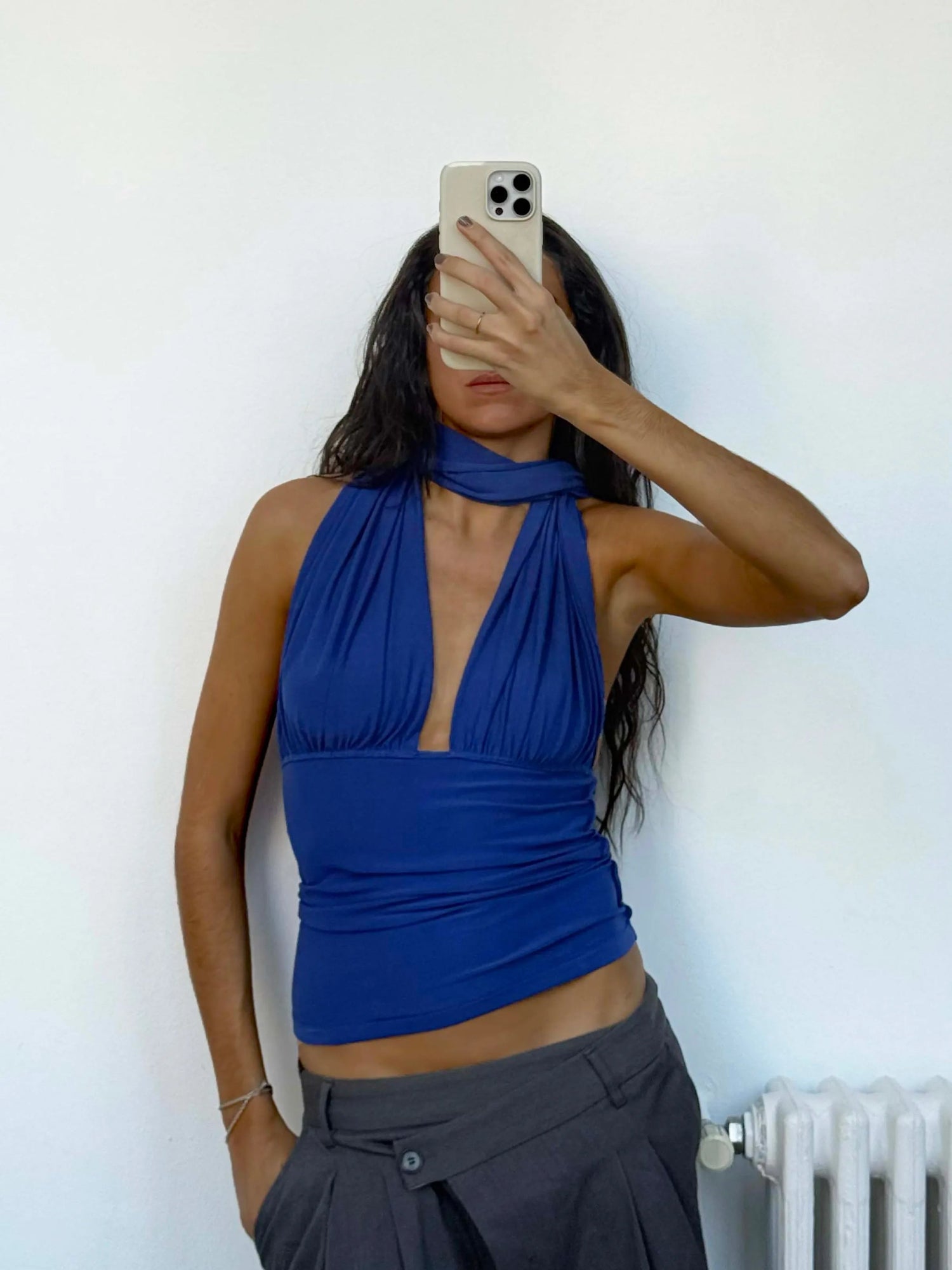 Isabela Blue Top