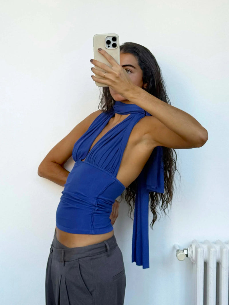 Isabela Blue Top