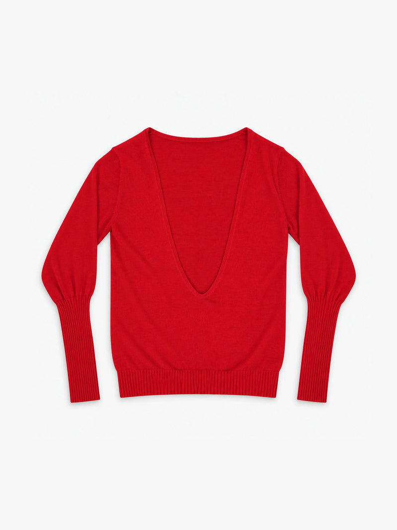 Lina Red Sweater