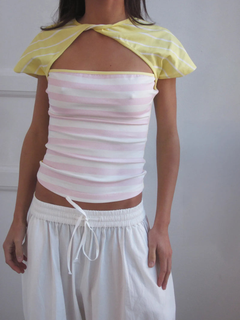 Lotus Stripes Top