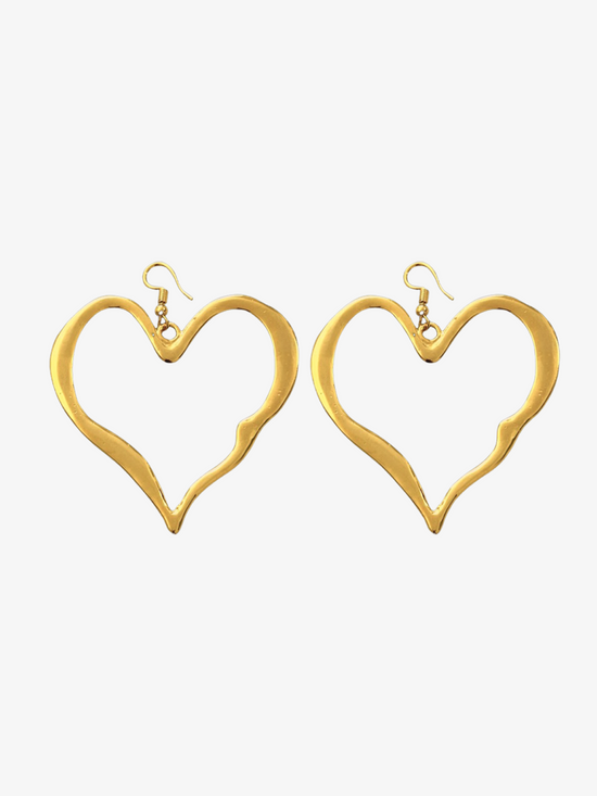 Melted Heart Earrings