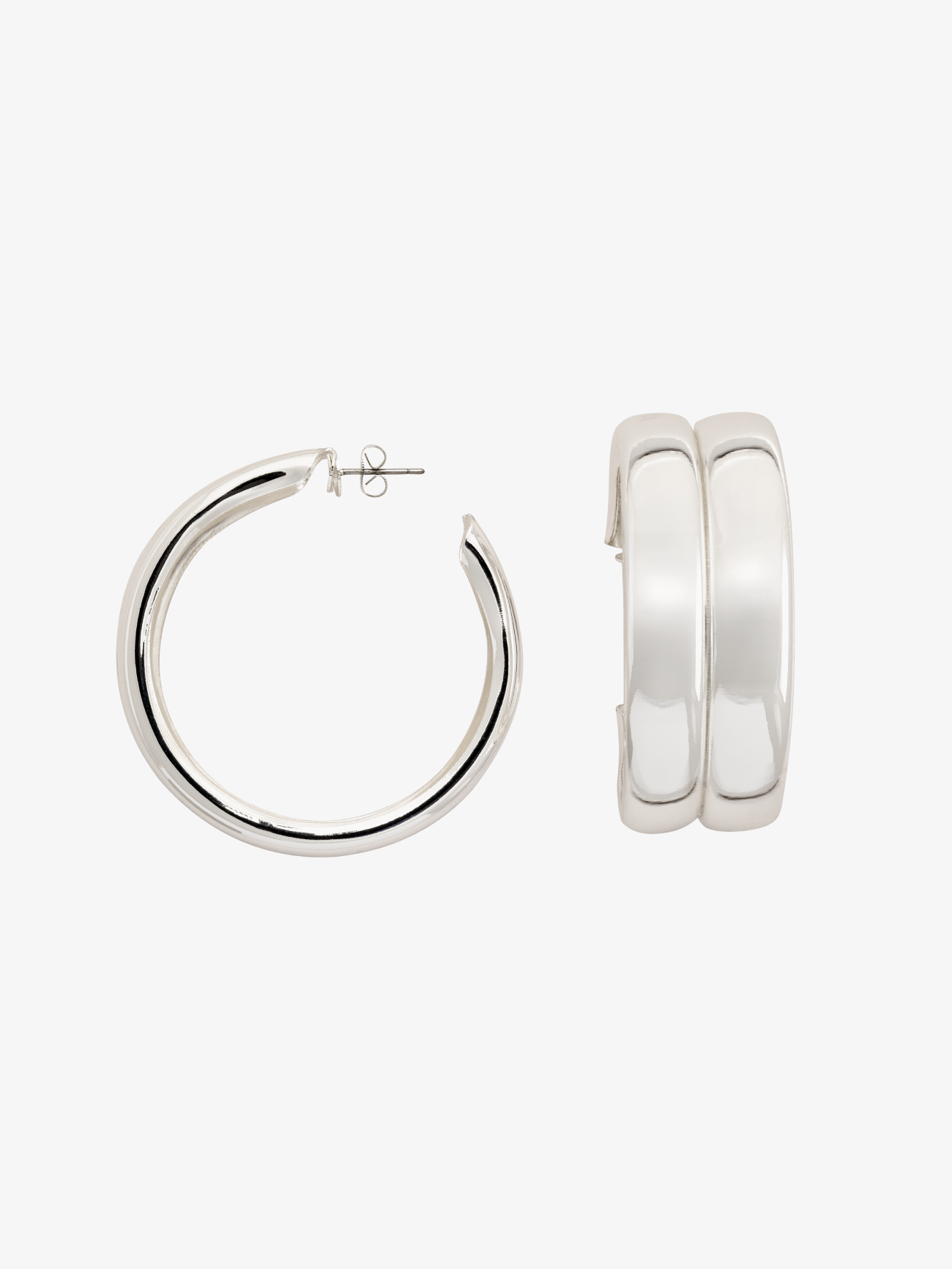 Mónica Silver Hoops