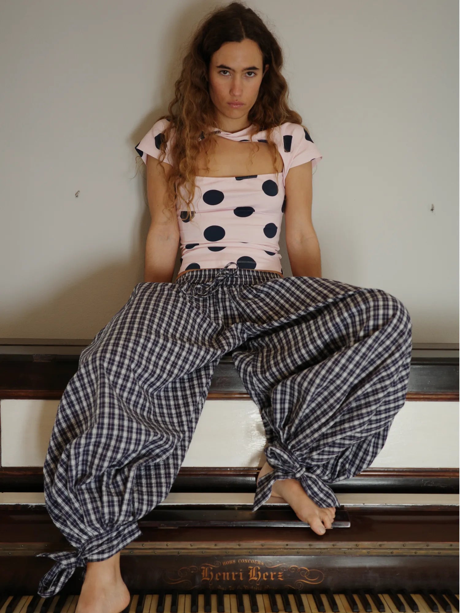 Pantaloni blu navy Magnolia