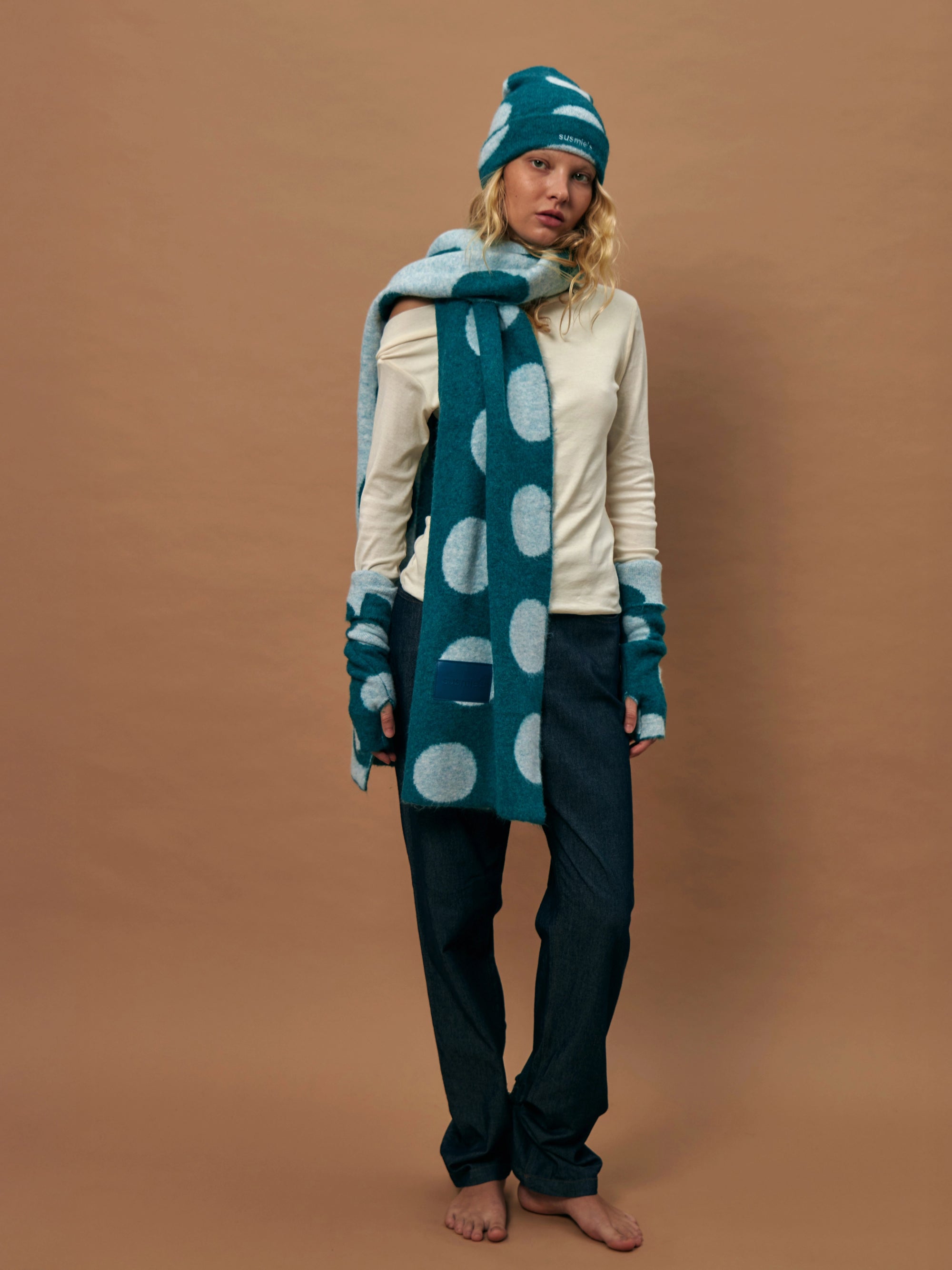 Marieta Blue Scarf