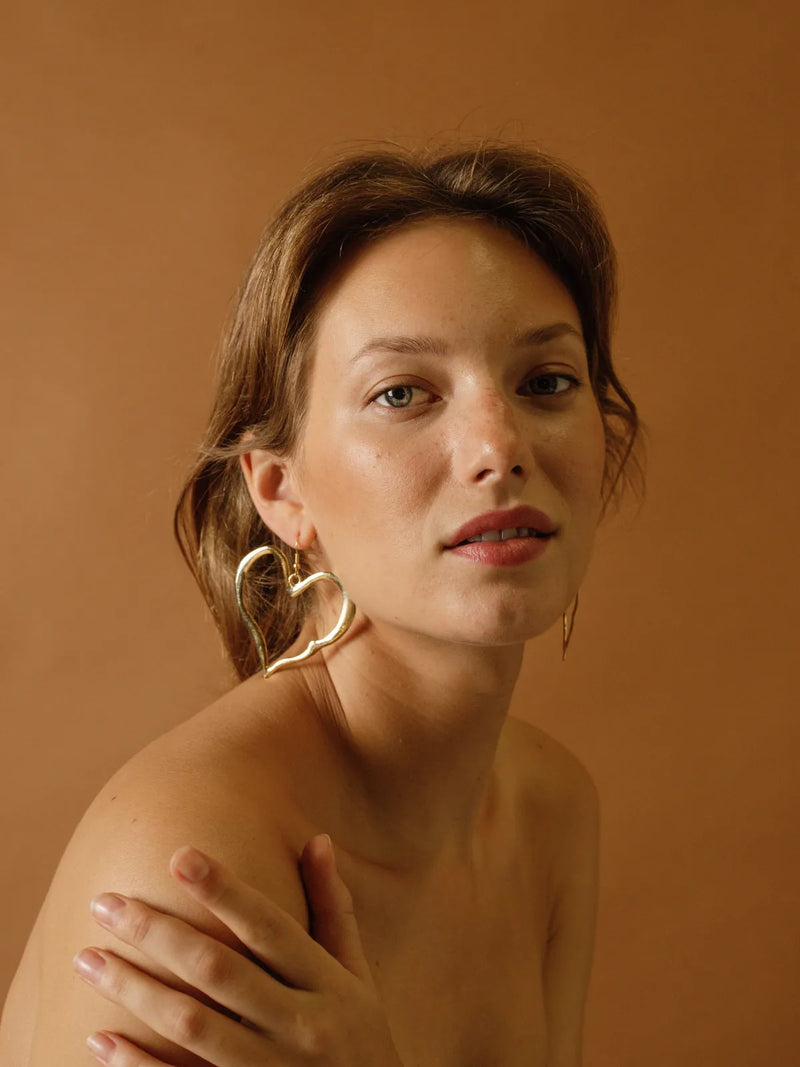 Melted Heart Earrings