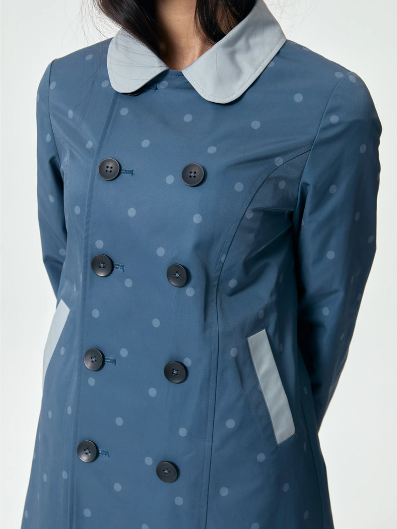Nia Polka Dot Trench Coat