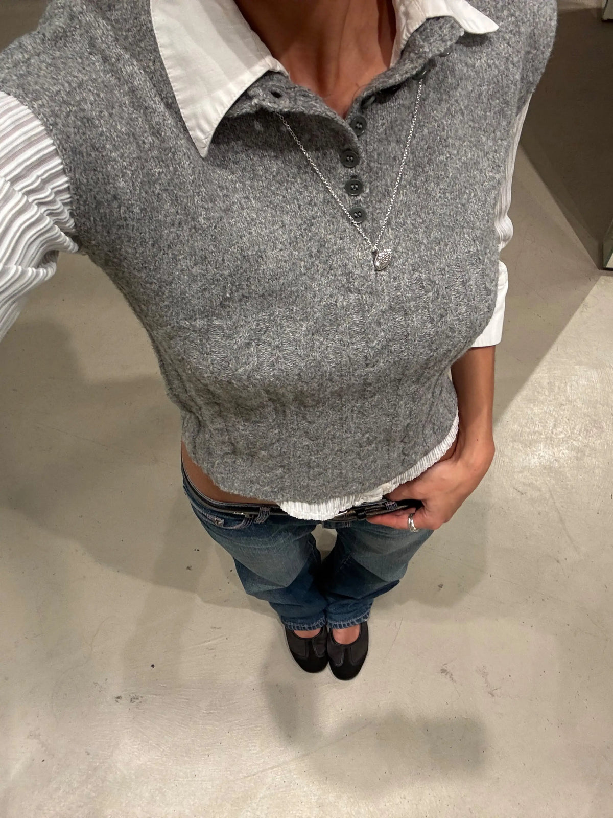 Orchid Grey Top