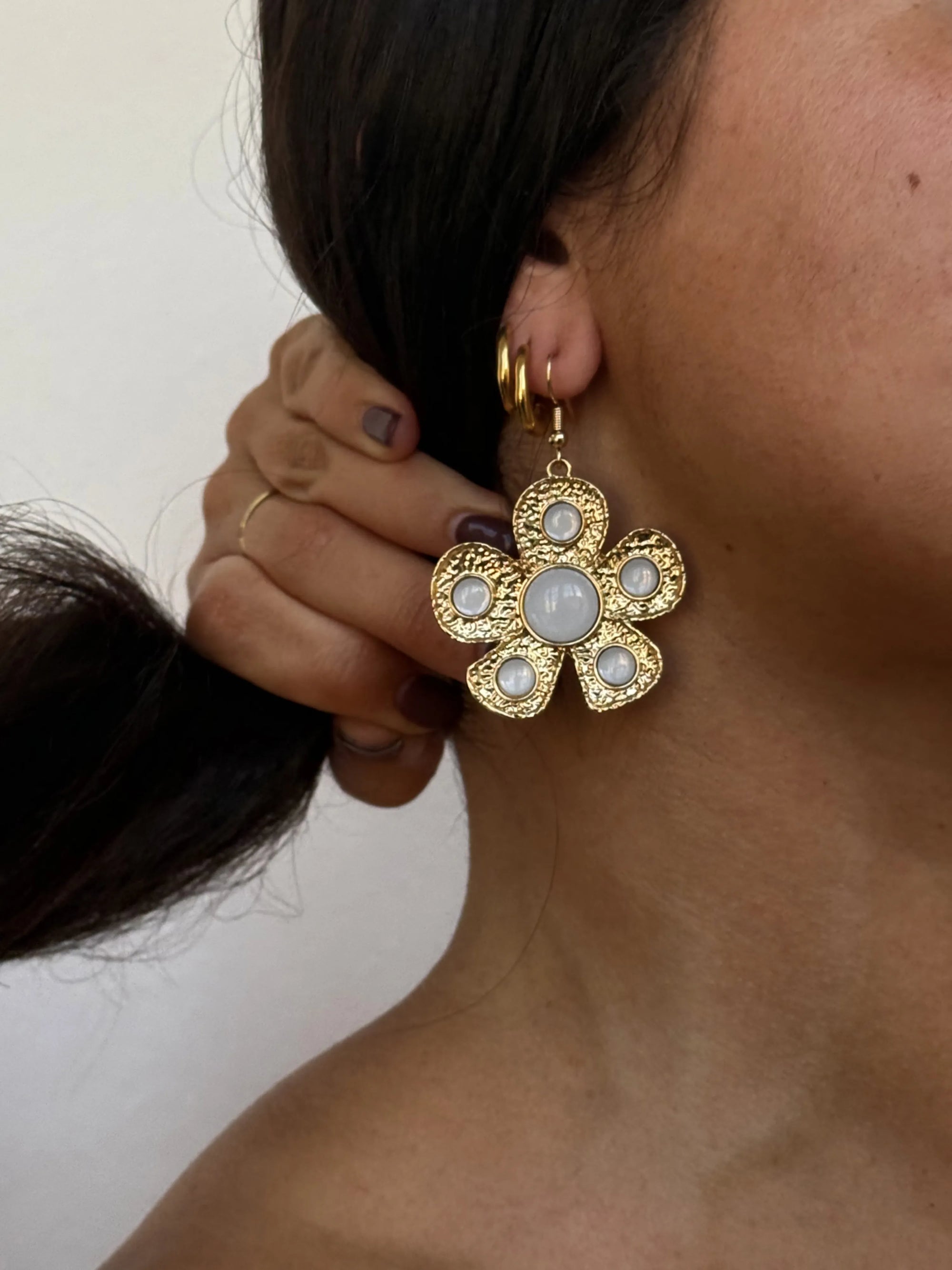 Petal Gold Earring