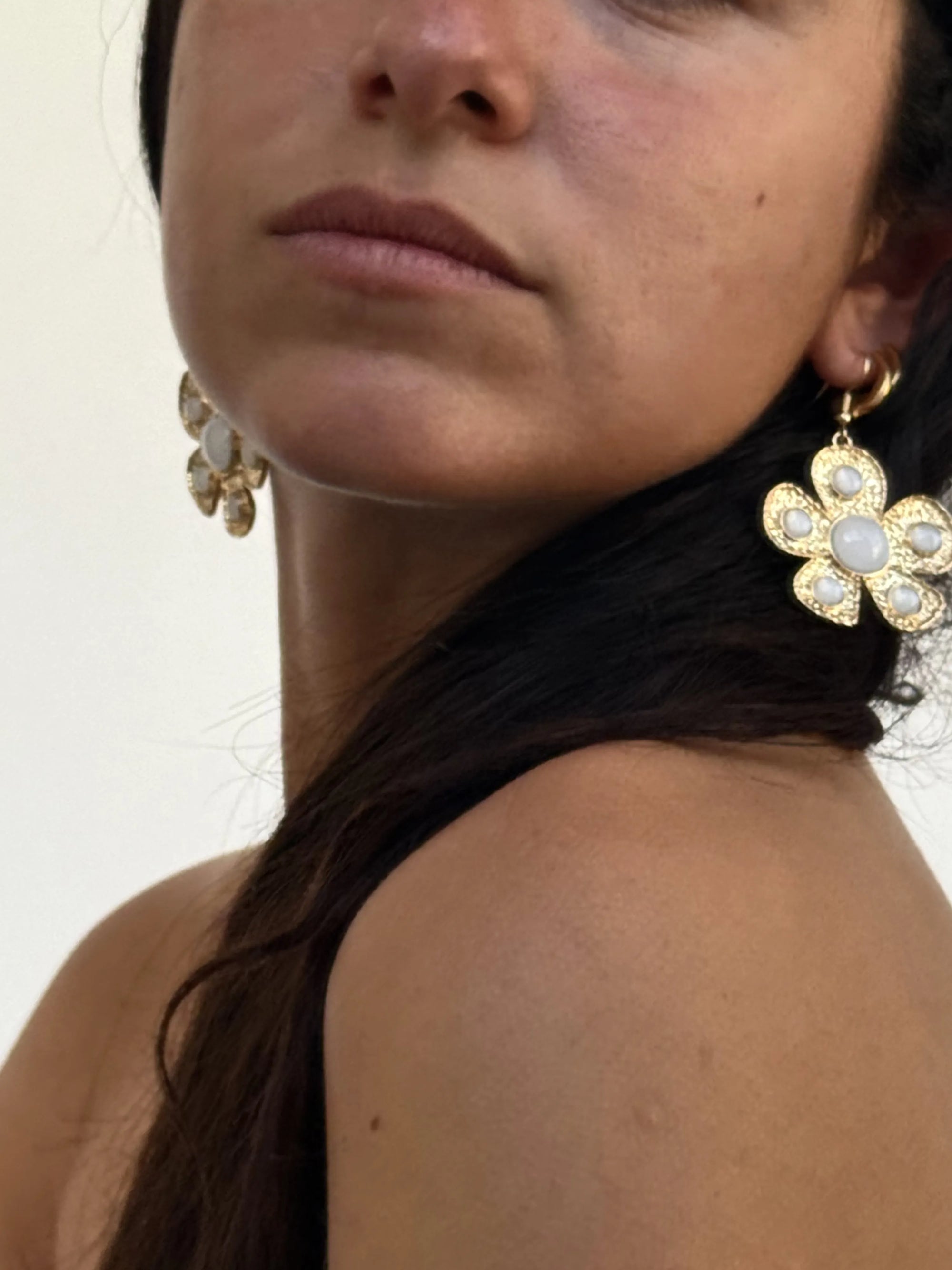 Petal Gold Earring
