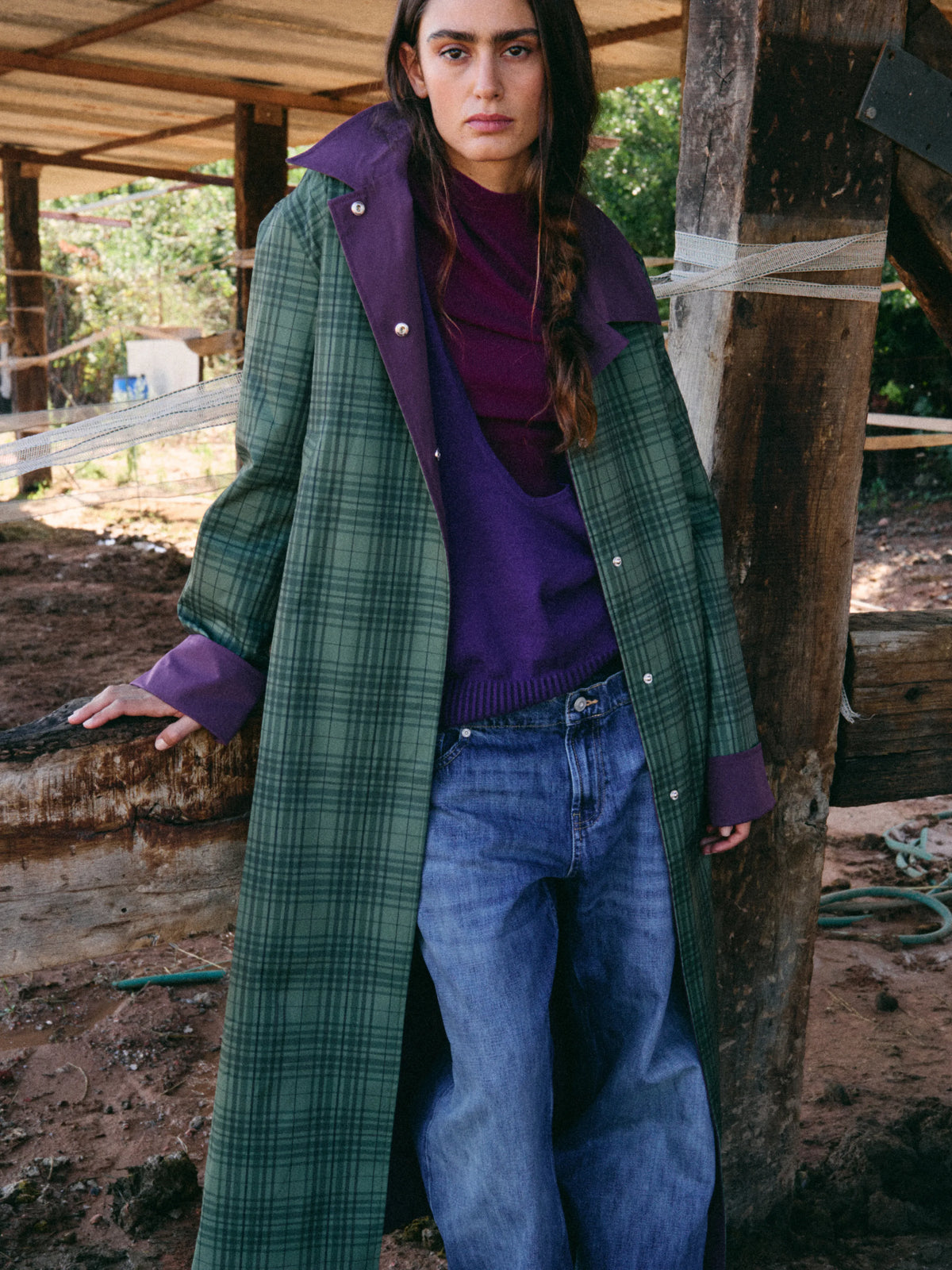 Pipa Reversible Trench Coat