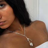 Primrose Silver Necklace