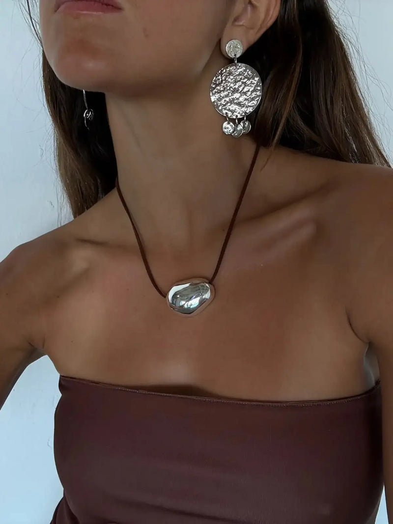 Radiant Sun Silver Necklace