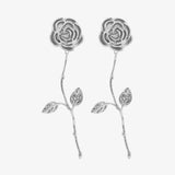 Rouge Silver Boucle d'oreille