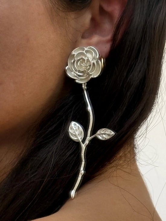 Rouge Silver Orecchino