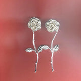 Rouge Silver Boucle d'oreille
