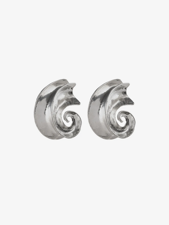 Silver Wave Earrings