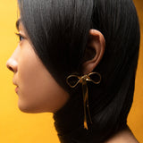 Queen Bow Earrings Gold