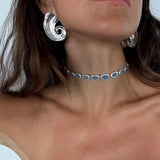 Silver Wave Earrings