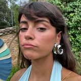 Silver Wave Earrings