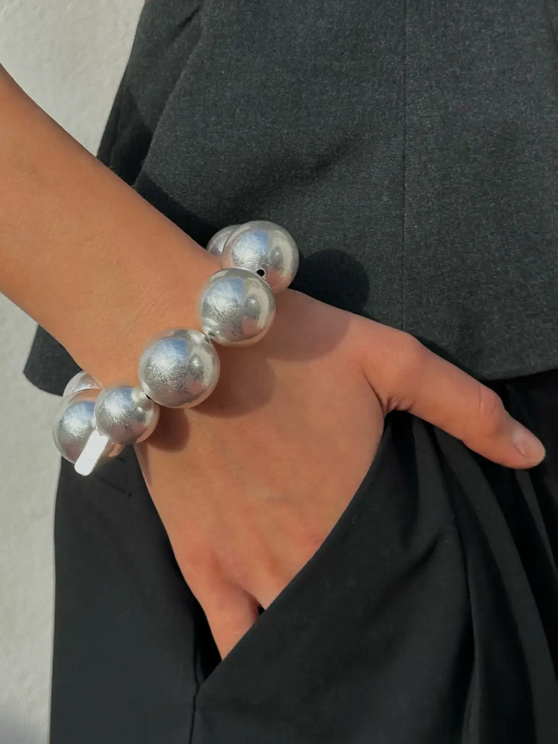 Snowball Silver Bracelet