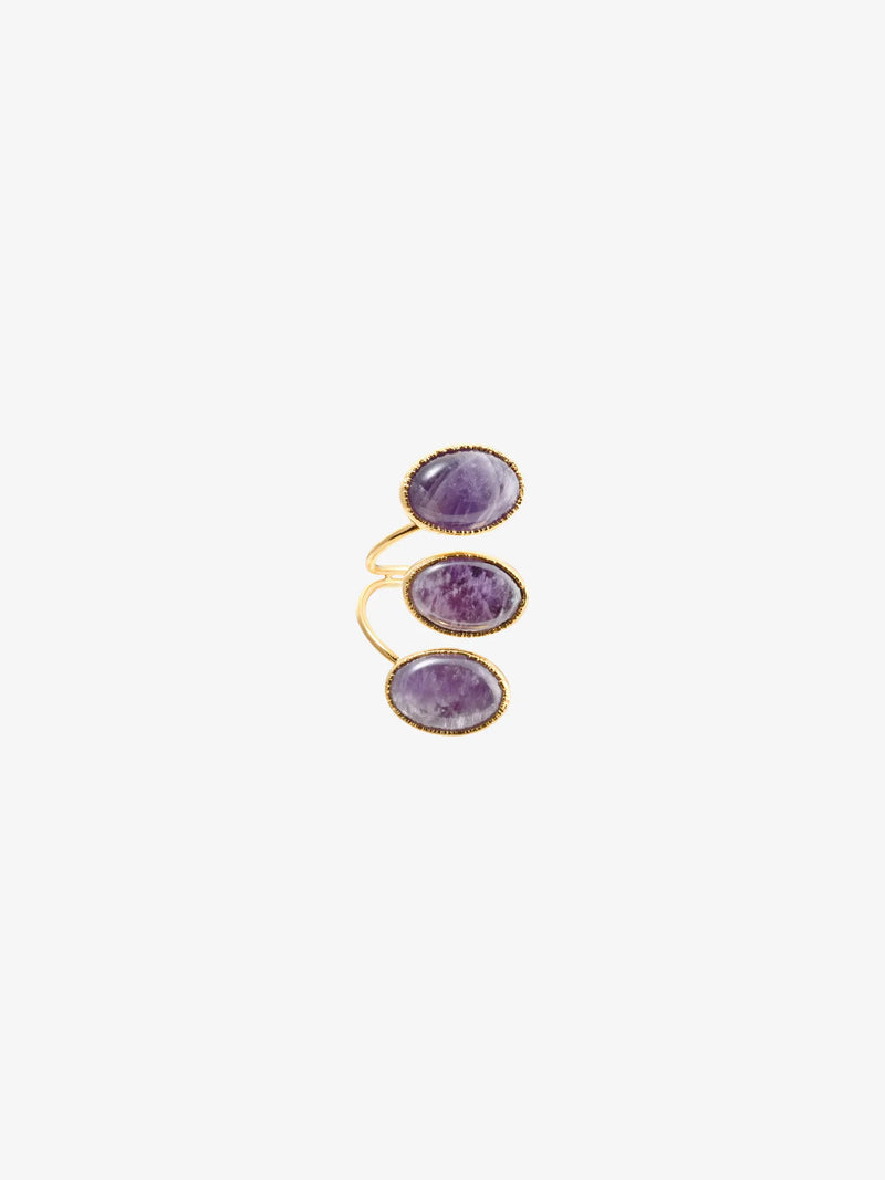Trio Violet Ring