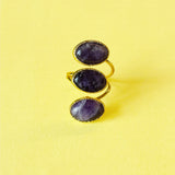Trio Violet Bague