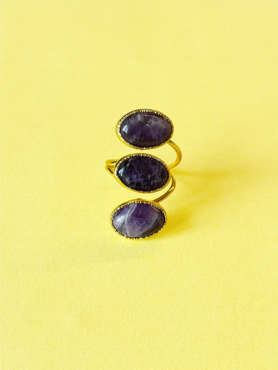 Trio Violet Ring