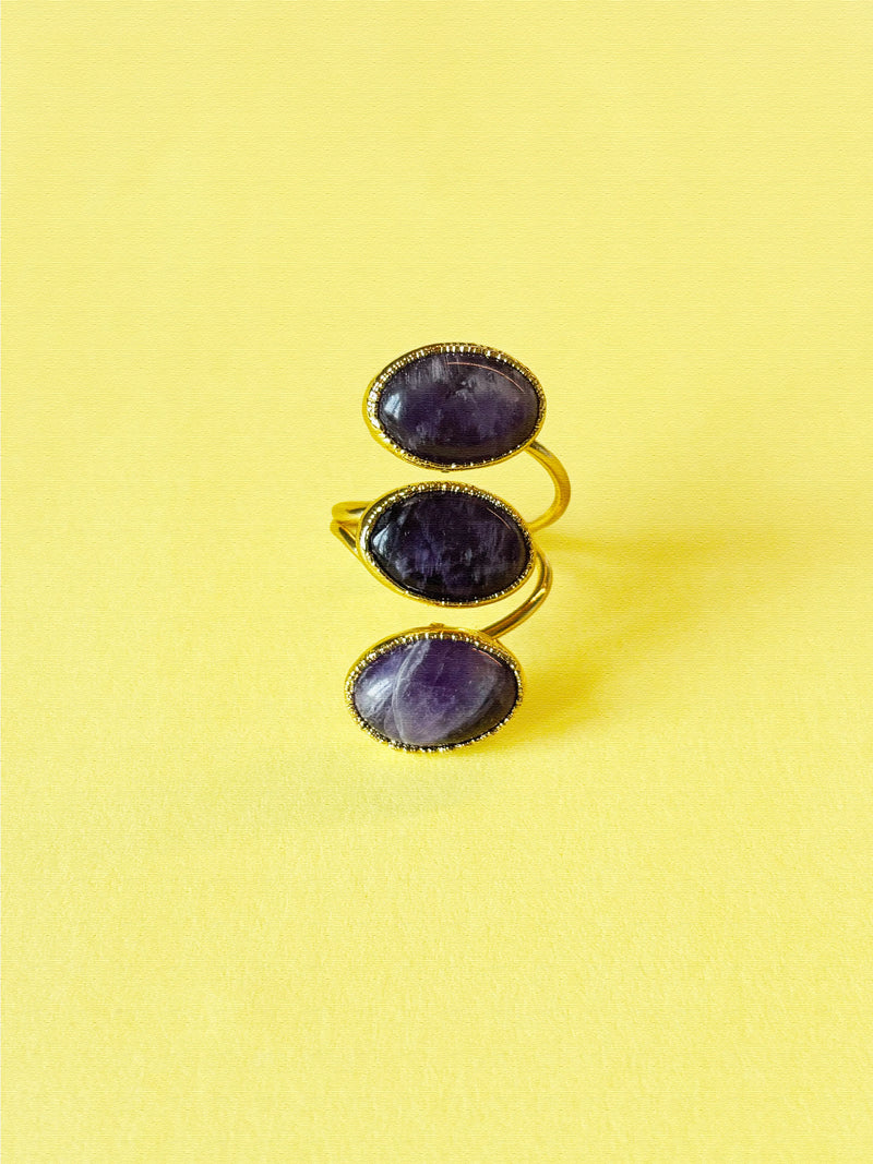 Trio Violet Ring