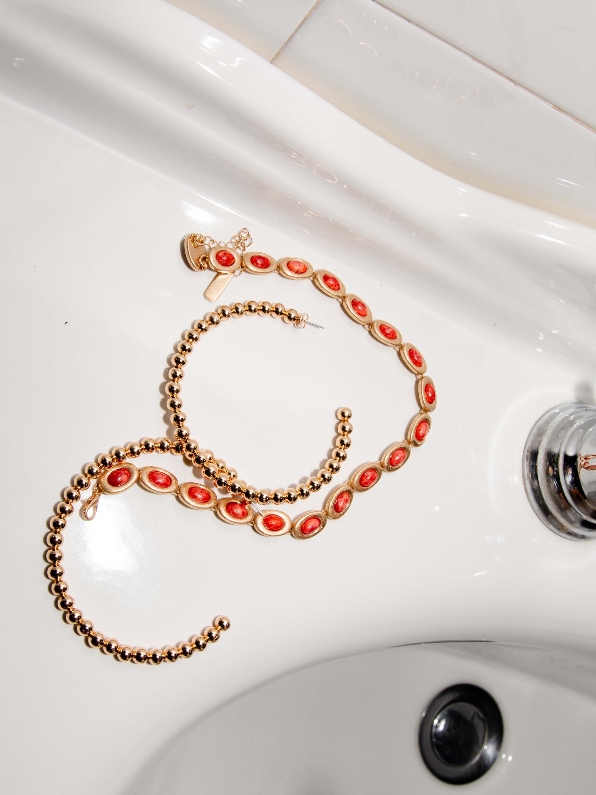 Bubbly Gold Earrings