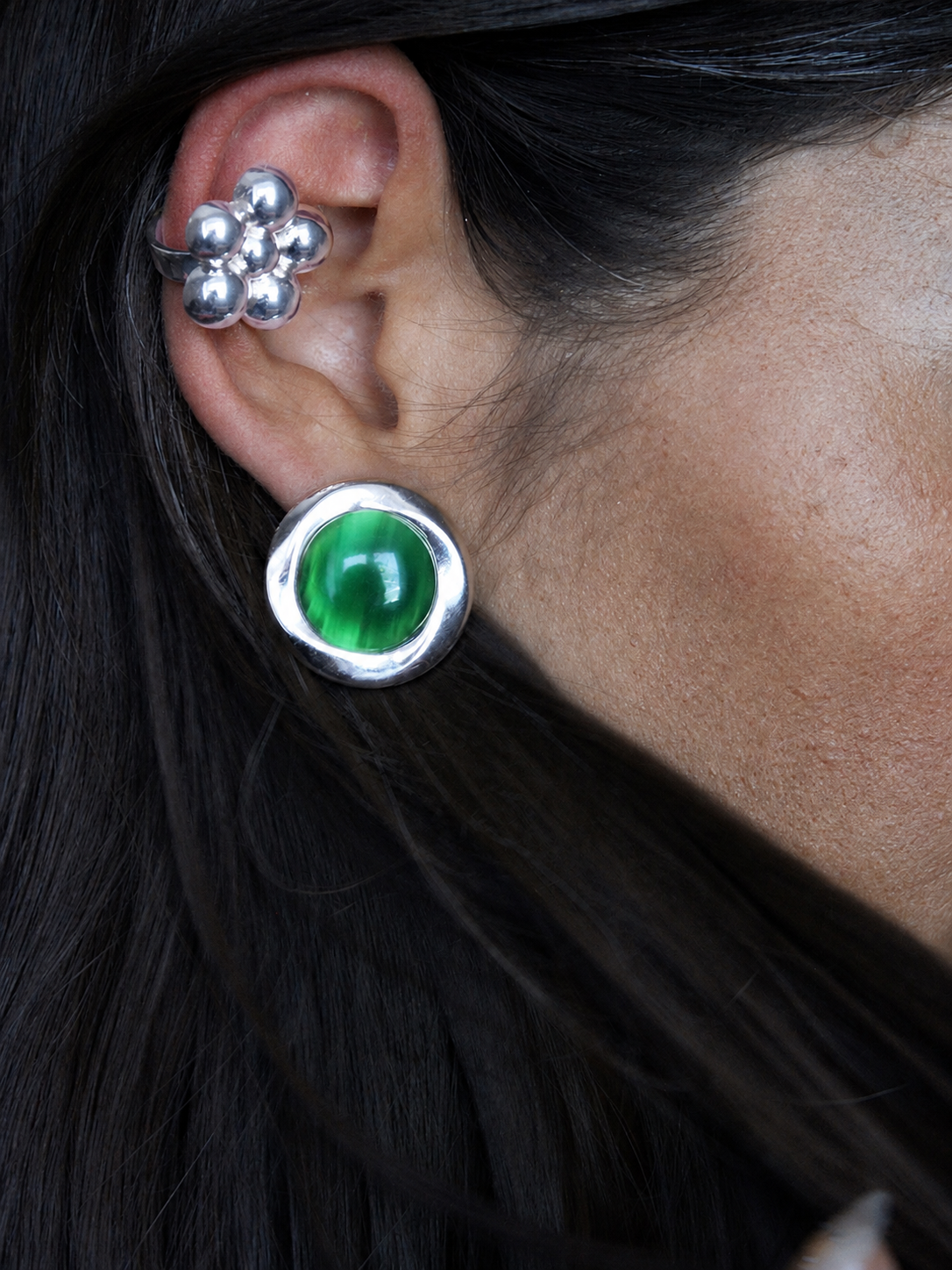 Bloom Silver Ear Cuff