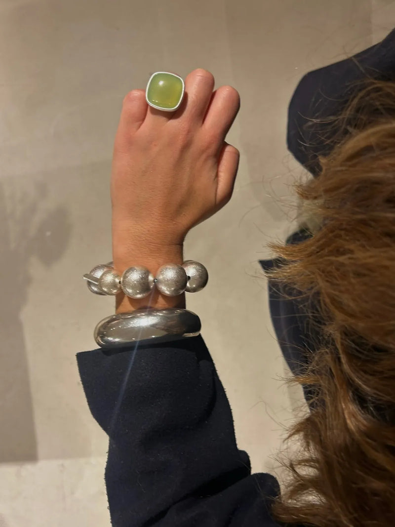 Snowball Silver Bracelet