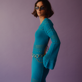 Serranito Long Dress - Blue