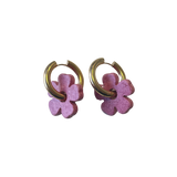 Pink Flower Maxi Earrings