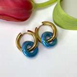 Blue Mytros Ceramic Earrings